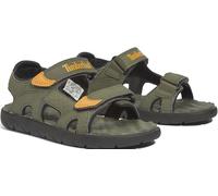 Sandale TIMBERLAND "PERKINS ROW BACKSTRAP SANDAL", Kinder, Gr. 34, grün (dunkelgrün), Synthetik, Schuhe Sandale, mit Klettverschluß (79542402-34) dunkelgrün