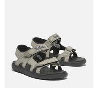 Sandale TIMBERLAND "PERKINS ROW BACKSTRAP SANDAL", Mädchen, Gr. 27, atmungsaktiv, beige (light taupe), Synthetik, Schuhe Sandale, mit Klettverschluss (53665352-27) light taupe