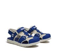 Sandale TIMBERLAND "PERKINS ROW FISHERMAN SANDAL", Mädchen, Gr. 23, bri blau mesh, Synthetik, Schuhe Sandale, mit Klettverschluß (56275166-23) bri blau mesh