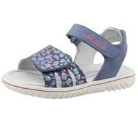 Sandale TOM TAILOR, Mädchen, Gr. 39, bunt (navy, bunt), Lederimitat, Textil, kontrastfarbene Details, Schuhe Sandale, Sommerschuh, Klettschuh, Kinderschuh mit bunten Drucken, Topseller (36305649-39)