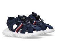 Sandale TOMMY HILFIGER, Kinder, Gr. 24, blau, Polyester, Synthetik, Schuhe Sandale, Babyschuh, Lauflernschuh, Sommerschuh mit Gummizug (86967042-24) blau