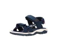 Sandale TROLLKIDS "KIDS OSLOFJORD SANDAL", Mädchen, Gr. 34, blau (navy), Textil, mehrfarbig, Schuhe Sandale (47671503-34) navy
