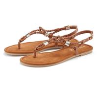 Sandale VIVANCE "Sommerschuh", Damen, Gr. 40, braun (camelfarben), Obermaterial: 100% Lederimitat. Futter: 100% Lederimitat. Decksohle: 100% Textilmaterial. Laufsohle: 100% Synthetik, unifarben, modis