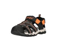 Sandale ZIGZAG "Krila", Mädchen, Gr. 28, orange (schwarz, orange), Kunstfaser, Polyurethane, Schuhe Sandale, mit geschlossener Zehenpartie (87478610-28) schwarz, orange