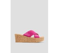 Sandalen aus Leder mit Keilabsatz 39 Rosa 6009151.510.39