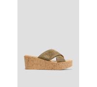 Sandalen aus Leder mit Keilabsatz 40 Grün 6009151.728.40