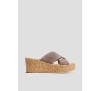 Sandalen aus Leder mit Keilabsatz 41 braun 6009151.341.41