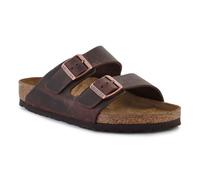 Birkenstock Classic Arizona Leder, Unisex-Erwachsene Pantoletten, Braun (Habana), 45 EU