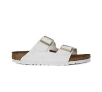 Birkenstock Pantoletten Arizona Birko-Flor Patent Weiß Lack Damen Größe 41