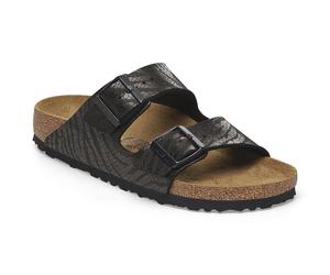 Sandalen Birkenstock Arizona Syn Soft Zebra schwarz
