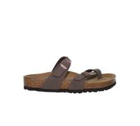 Sandalen Birkenstock Mayari Normal aus braunem Nubukleder