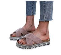 Sandalen Blumen Fell Hausschuhe Pelz Schlappen Flash Slipper mit Chain Plüsch Latschen Warme Pantoffeln rutschfeste Winter Women Slides Frauen Badelatschen Fluffy Slipper Plüsch Pantoffeln J053