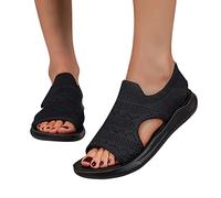 Sandalen Breite Füße Damen Elegant Slingback Mit Fussbett Sandalen Muffin-Sandalen Barfuß Ortopädicheschuhe Sommerschuhe Mesh Sandalen Sandalen