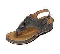 Sandalen Damen 40 Plateau Sommer Atmungsaktive Retro Damenschuhe Leicht Sexy Keilabsatz Sommerschuhe Böhmen Strandsandalen Freizeitsandale Sandalen Damen Freizeit Trekkingsandalen