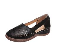 Sandalen Damen Geschlossene Sandaletten Orthopädische Sandale mit Bogenunterstützung Slipper Plateau Schlappen Damen Aushöhlen Schuhe Espandrillos Keilabsatz Espadrille Ein Muss für Regentage