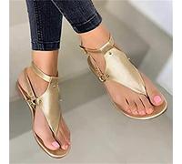 Sandalen Damen Hausschuhe Plateau Wedges Comfort Flat Beach Sommerschuhe Casual Flip Flops Orthesen Peep Toe Bad Anti Slip Beach Flip Flop Sliders,Gold,US9/EU41