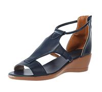 Sandalen Damen Keilabsatz Freizeit rutschfest Leicht Strand Sandale Sexy Atmungsaktive Plateau Sommerschuhe Sommer Wandersandalen Ledersandalen Sandalen Damen Elegant Bequem Strandsandalen