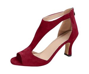 Sandalen Damen Mit Absatz, Römersandalen Peep Toe Pumps Sommer, Stöckelschuhe Atmungsaktive Outdoorsandale Absatzschuhe Modische Elegant High Heels Sandaletten Mit Reißverschluss