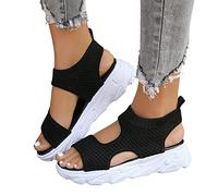Sandalen Damen Mit Fussbett Ortopädicheschuhe Sandalen Barfuß Slingback Mesh Elipinks Sandalen Sommerschuhe Sandalen Muffin-Sandalen