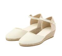 Sandalen Damen Orthopädische Vorne Geschlossen Tanzschuhe Sommerschuhe mit Keilabsatz Trendige Sandalen Verbenas Espadrilles mit Riemchen Wedges Plateau Sandalen Keilsandalen Sommer