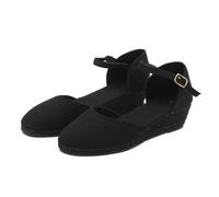 Sandalen Damen Orthopädische Vorne Geschlossen Tanzschuhe Sommerschuhe mit Keilabsatz Trendige Sandalen Verbenas Espadrilles mit Riemchen Wedges Plateau Sandalen Keilsandalen Sommer