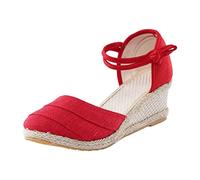 Sandalen Damen Plattform Keilabsatz Sommerschuhe Frauen Sandaletten Strand Strandschuhe Slide Slipper Damen Plateau Keilabsatz Sommerschuhe Damen Komfort Sommer Pantoletten Strandsandalen