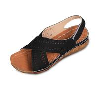 Sandalen Damen Sandalen Damen Sommer Bequeme Schuhe Absatz Sandaletten Breite Füße Mit Keilabsatz Weiß Goldene H Bequem Elegant Women's Sandals & Slides Keilsandaletten Flach Sommerschuh 41 37