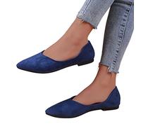 Sandalen Damen, Sandalen Damen Sommer Flache Sohle Einzelschuhe Modische Lederschuhe Damen Einzelschuhe Damen Ballerinas Elegant Absatz Flache Loafer Slipper Damenschuhe Slip-On Wanderschuhe