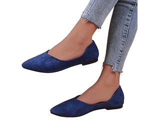 Sandalen Damen, Sandalen Damen Sommer Flache Sohle Einzelschuhe Modische Lederschuhe Damen Einzelschuhe Damen Ballerinas Elegant Absatz Flache Loafer Slipper Damenschuhe Slip-On Wanderschuhe