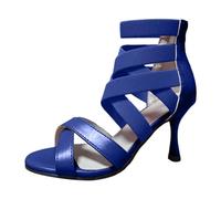 Sandalen Damen Sandaletten Damen Mit Absatz Leather Sandals for Women Pink Stöckelschuhe Schuhe Sommer Weiße High Heels Schwarz Silber Rosegold White Verstellbar Goldene 45 Grün Silberne Sandale