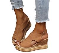 Sandalen Damen Sommer Damen High Heels Quadratischer Kopf Sexy Kette Riemchensandalen mit Pfennigabsatz Offenen Zehen Sandalen Sommerschuhe Sandaletten Pumps K963