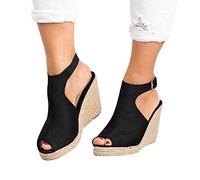 Sandalen Damen Sommer Damen High Heels Quadratischer Kopf Sexy Kette Riemchensandalen mit Pfennigabsatz Offenen Zehen Sandalen Sommerschuhe Sandaletten Pumps J325