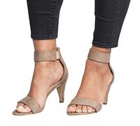 Sandalen Damen Sommer Damen Neue Sommermode All-Match One Word Schnalle Sonnenblume Weinglas Mit Sexy Strass Transparent Stiletto Sandalen Fischmund Spitz Transparent High Heels J080