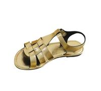 Sandalen Damen Sommer Elegant Flache Sommerschuhe Aushöhlen Sandaletten Gummiband Slingback Sandale Offene Zehe Sandals Riemchen Schnalle Schuhe Mädchen Strandschuhe Rutschfeste Outdoor Freizeitschuhe