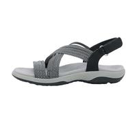 Sandalen Damen Sommer Elegant Sandals Casual Paste Flache Rom Schuhe Sportsandalen Gummiband Übergröße Damenschuhe Outdoor Trekking Bequeme Outdoorsandalen Sandaletten Größe 42 Frauen Schwarz 41