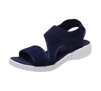 Sandalen Damen Sommer Freizeitsandalen Leichte Flach Sandalen mit Zwei Bändern Zehentrenner Keilsandalen Römersandalen Sandalen Slides Für Damen