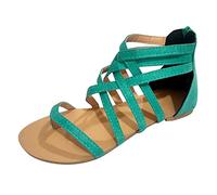 Sandalen Damen Sommer Freizeitsandalen Orthopädische Sandalen Plateau Sandalen Zehentrenner Keilsandalen mit Weiche Fußbett Römersandalen Sandalen Slides Für Damen