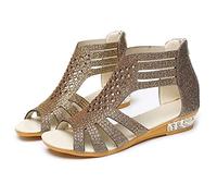 Sandalen Damen Sommer Plateau Atmungsaktive Leicht rutschfest Plateau Schuhe Retro Sexy Keilabsatz Strand Sandale Bequem Trekkingsandalen Keilsandaletten Sandalen Damen 40 Vintage Keilsandale