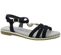 Sandalen glatter Boden flach NAVY - Gr. - 38