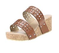 Sandalen Mit Keilabsatz Damen Slipper Orthopädische Sandalen Sommerschuhe Sandalen Damen mit Absatz Damen Bequeme Outdoor Sandalen Sandalen Damen Elegant