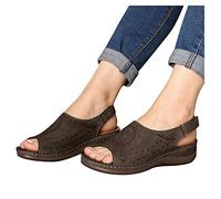 Sandalen Mit Keilabsatz Damen Sportsandale Bequem Freizeitsandale Strand Strandschuhe Slide Peeptoe Plateau Hausschuhe Plattform Clogs Outdoor Mit Absatz