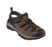 Sandale SKECHERS "TRESMEN-MENARD" Gr. 45, braun (braun, schwarz) Herren Schuhe Stoffschuhe mit LuxeFoam-Innensohle (51555267-45)