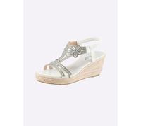 Sandalette ANDREA CONTI, Damen, Gr. 39, weiß, Textil, Schuhe Sandalette (98983933-39) weiß