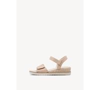 Tamaris Keilsandalette (61669057-42) Damen Gr. 42 Rose Textil Veloursleder vegan Riemchensandale
