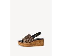 Tamaris Sandalette Damen Keilabsatz braun,EU 41