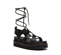 Sandalette DR. MARTENS "Nartilla", Damen, Gr. 39, schwarz, Leder, Schuhe Sandalette, Plateau, Sandalette mit raffinierter Schnürung am Bein (51471747-39) schwarz