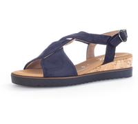 Keilsandalette GABOR "Keilsandalette", Damen, Gr. 39, blau, Schuhe (36079217-39) blau