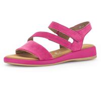 Sandalette GABOR "RHODOS", Damen, Gr. 39, pink, Ziegenveloursleder, unifarben, Schuhe Sandalette, Sommerschuh, Sandale, Keilabsatz, aus der TV-Werbung, Weite G (34643135-39)