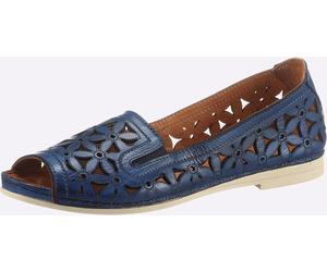Sandalette GEMINI, Damen, Gr. 36, blau (dunkelblau), Glattleder, Schuhe Sandalette (66417603-36) dunkelblau