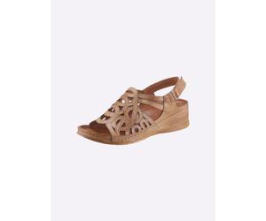 Sandalette GEMINI, Damen, Gr. 36, braun, Glattleder, Schuhe Sandalette (39153426-36) braun
